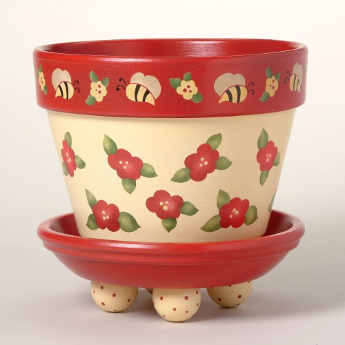 #167 Rosie Posies Flower Pot Stencil