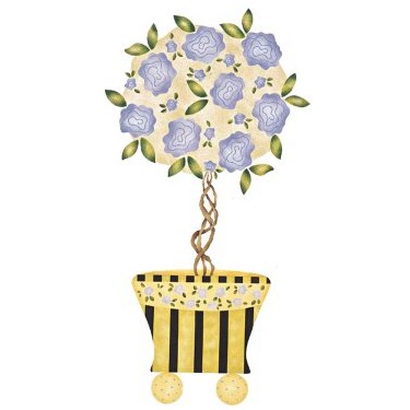 #244 Girly's Topiary Stencil