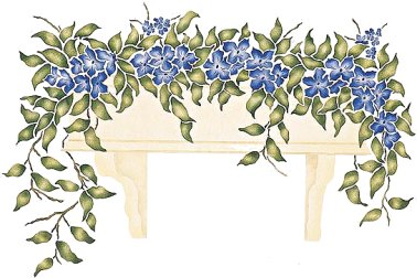 #307 Flower Box Stencil