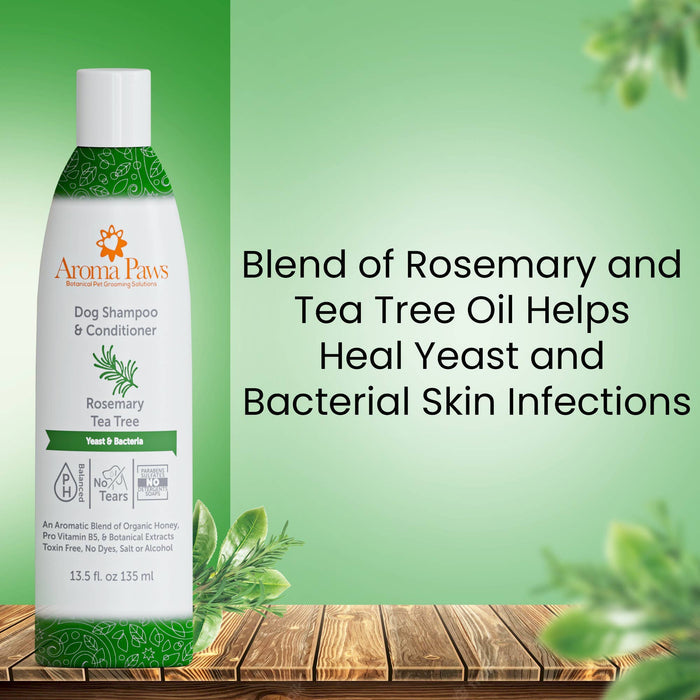 Aroma Paws - 13.5 Oz. Shampoo Rosemary Tea Tree - Dog.Dog.Cat.