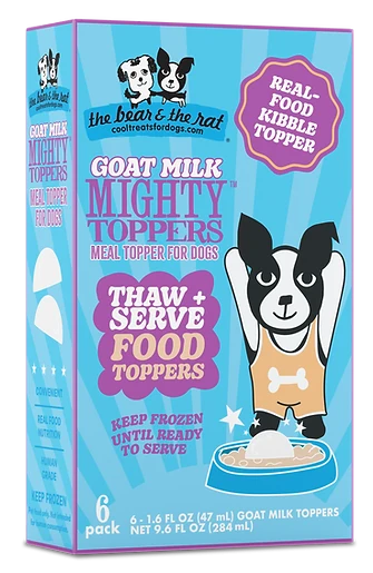Bear & Rat Dog Frozen Goat Milk Topper 6 Pack - Dog.Dog.Cat.