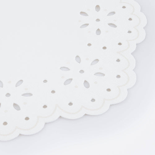 Meri Meri Broderie Anglaise Lace White Large Napkins