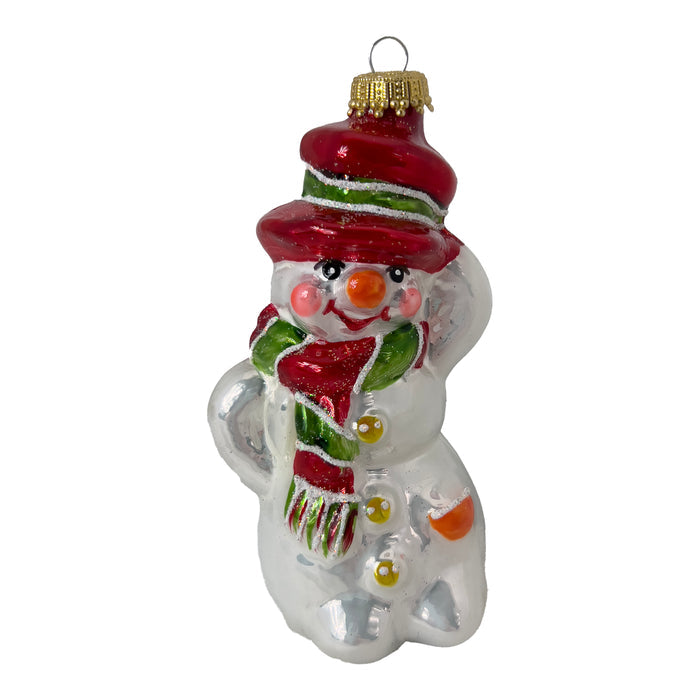 6" (16cm) Jolly Snowman with Hat, 1/Box, 6/Case, 6 Pieces