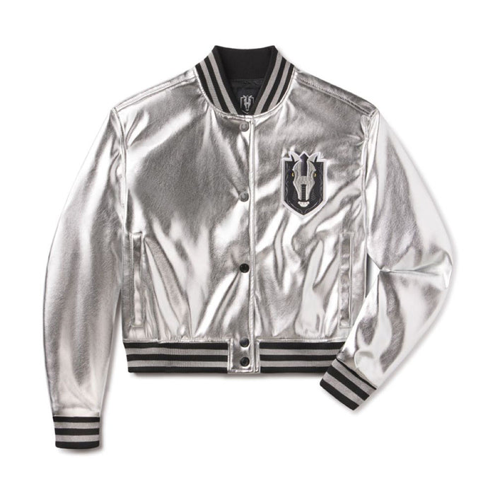 Henderson Silver Knights Women's Faux Leather Crop Jacket - Vegas Team Store