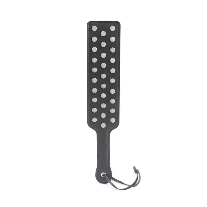 Noir Sovereign Heavy Leather Studded Paddle