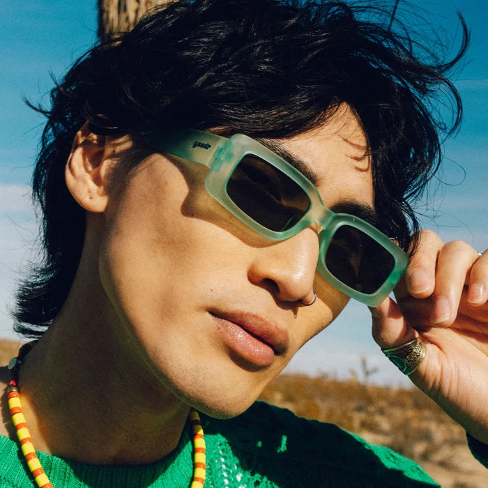 Stand out from the crowd with Luxe G, sleek rectangular sunnies.
No Slip: Special grip coating eliminates slippage while sweating
No Bounce: Snug and lightweight frame with a comfortable fit to prevent bouncing during high-impact sports
All Polarized: Glare reducing, polarized lenses with UV400 protection against UVA/UVB rays