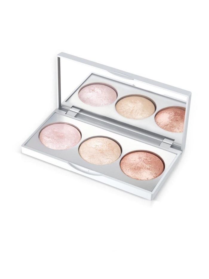 Strobing Highlighter Palette Pink Gold Bronze