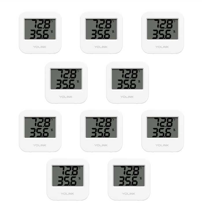 Temperature & Humidity Sensor 10-Pack, Hub Required!