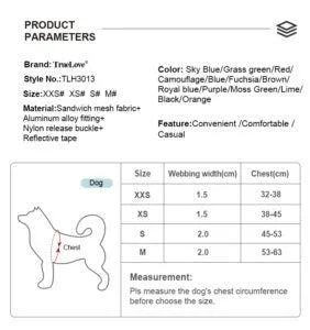 TrueLove Dog Harness TLH3013 - Malibu Blue - Dog.Dog.Cat.