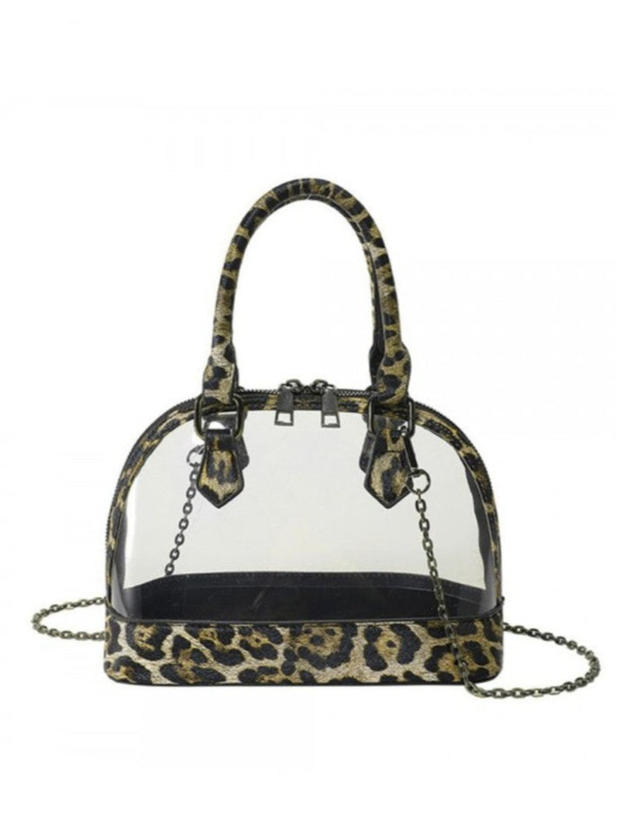 Wild Streak Clear Tote, Leopard