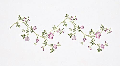#119 Sweet Flower Freize Stencil