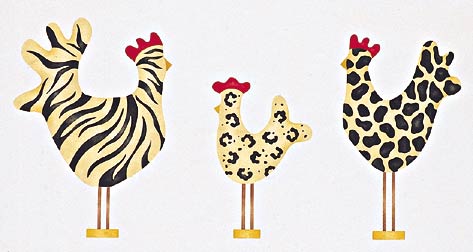 #142 Penny's Poultry Gone Wild Stencil