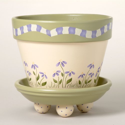 #170 Dazy Garden Flower Pot Stencil