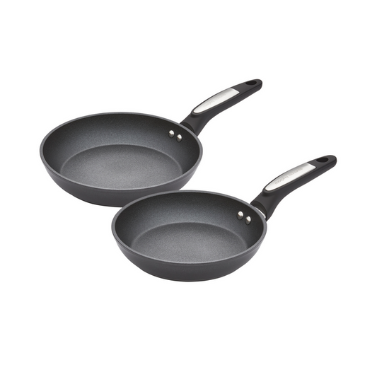 20cm & 24cm Forged Aluminium Black Ceramica Frying Pan Set