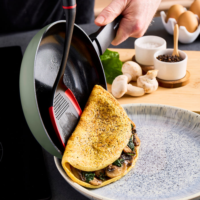 20cm Recycled Aluminium Frying Pan - Green