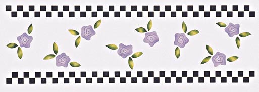 #222 Girly's Gone Checked Stencil