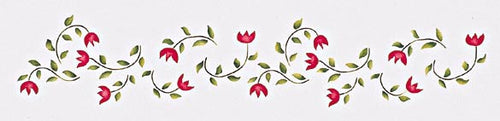 #240 Folk Art Tulips Stencil