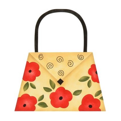#249 Rosie Posie Purse Stencil