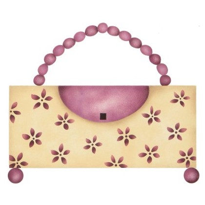 #253 Daisy Pearl Purse Stencil