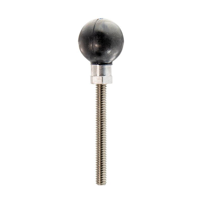 The 25mm (1 inch) Ball Adapter features a black ball knob, a hex post, and a 1/4-20 female threaded hole, shown isolated on a white background.