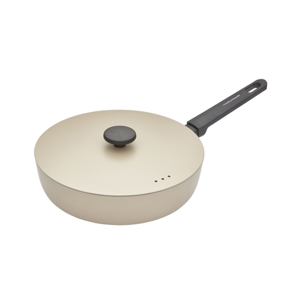 28cm Forged Aluminium Saute Pan - Cream