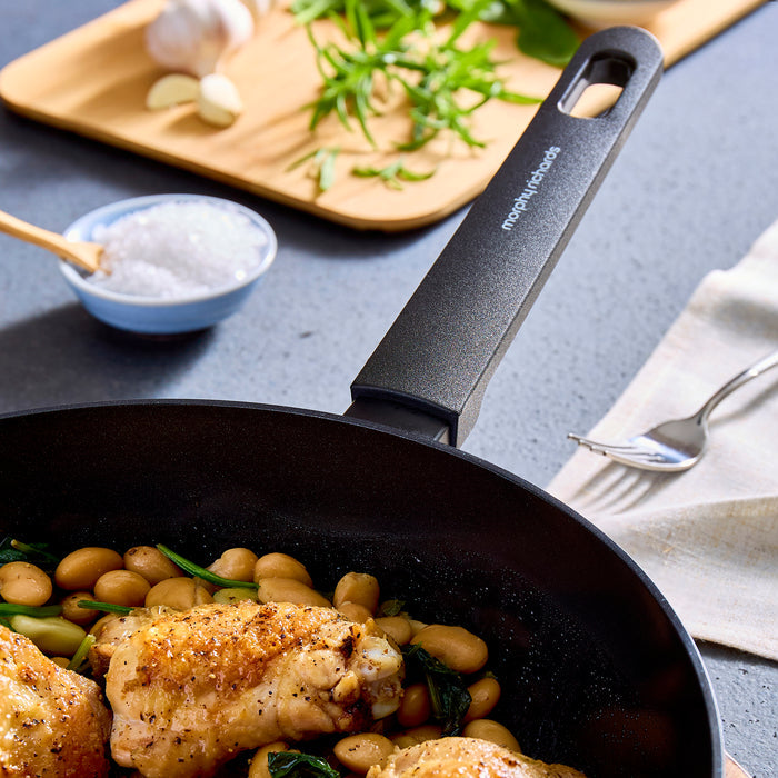 28cm Forged Aluminium Saute Pan - Grey