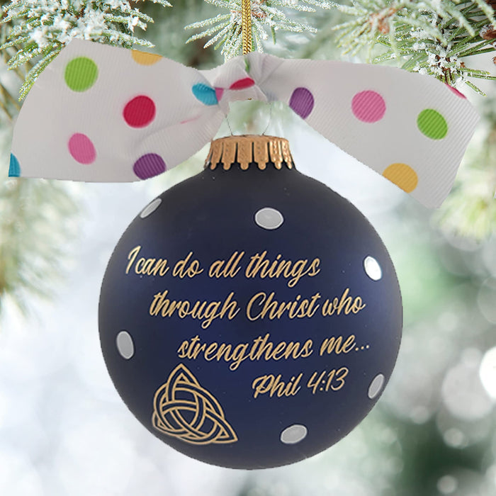 3 1/4" Collectable Bible Hero Glass Ornament Made in USA | Hugs Special Occasions Keepsake Gifts |