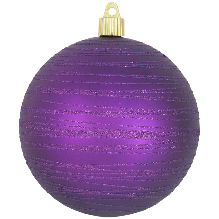 [4 Pack] 4 3/4" (120mm) Decorated Shatterproof Ball Ornaments