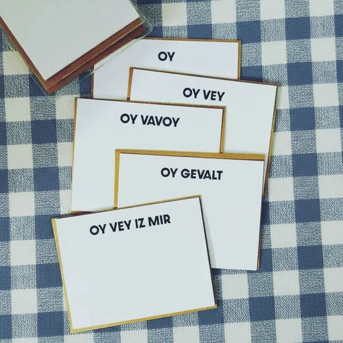 5 Degrees of Oy Notecard Set
