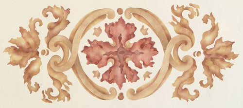 #527 Villa Francisco Scroll Stencil