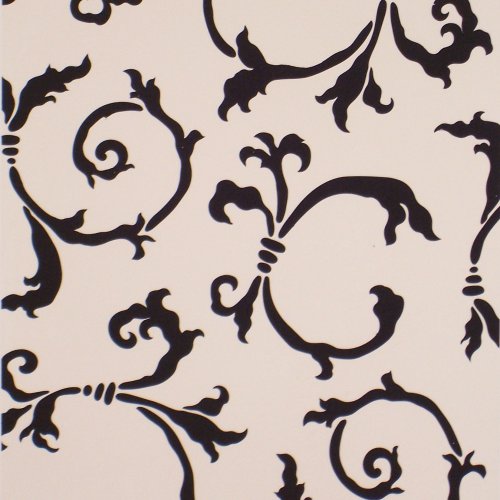 #535 Sinclair Swirls Stencil