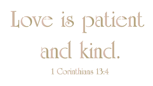 #872 Love is patient Stencil