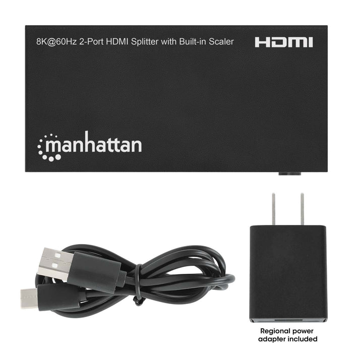8K@60Hz 2-Port HDMI Splitter with Built-in Scaler Image 7