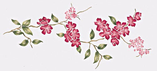 #911 Dogwood Freize Stencil