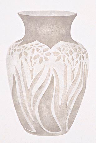 #915 Vase Stencil