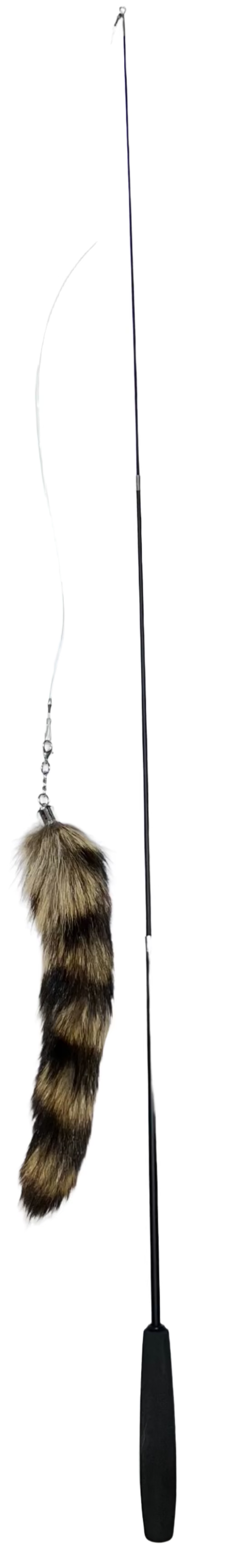 Fox Fur Plush Tail and Telescoping Wand Cat Toy - Dog.Dog.Cat.