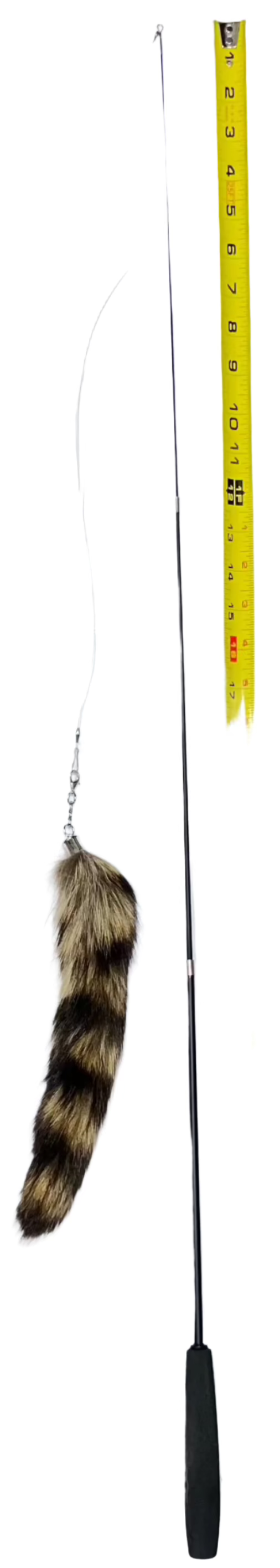 Fox Fur Plush Tail and Telescoping Wand Cat Toy - Dog.Dog.Cat.