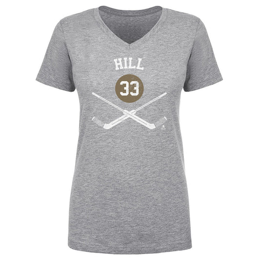 Adin Hill Women's Vegas Goalie Sticks Tee - Vegas Team Store