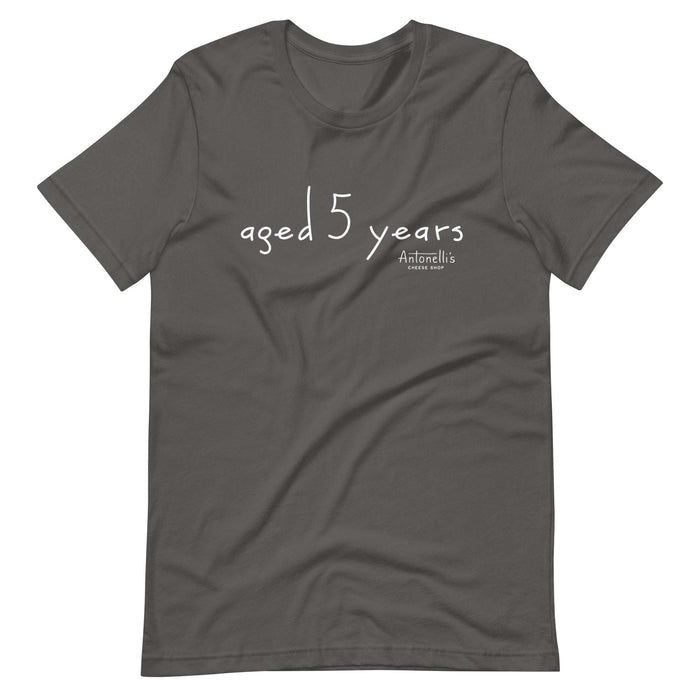 Aged 5 Years Unisex T-Shirt, soft and lightweight cotton, comfortable fit for all sizes.