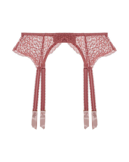 Allegra Suspender Belt Rose