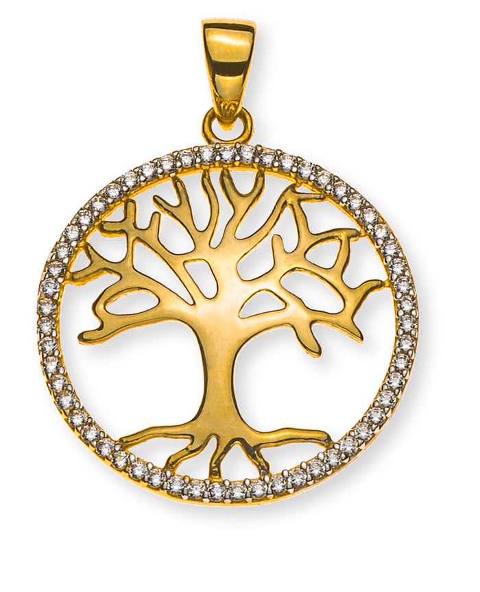 Anhänger Lebensbaum Gelbgold 375/9K - AZI8001