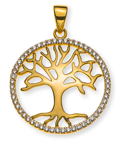 Anhänger Lebensbaum Gelbgold 375/9K - AZI8001