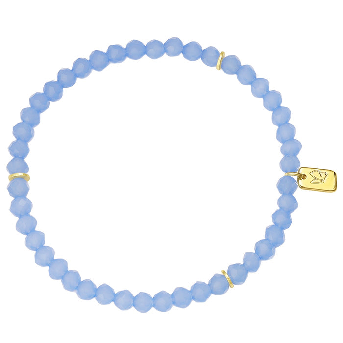 Armband gold PEARLS blau