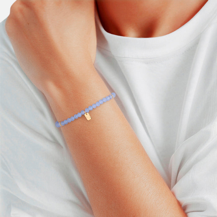 Armband gold PEARLS blau