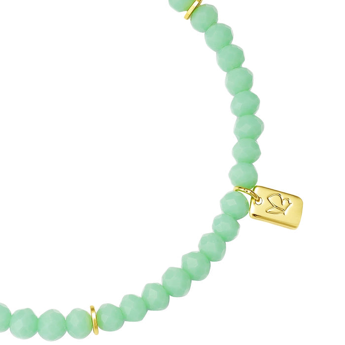 Armband gold PEARLS grün