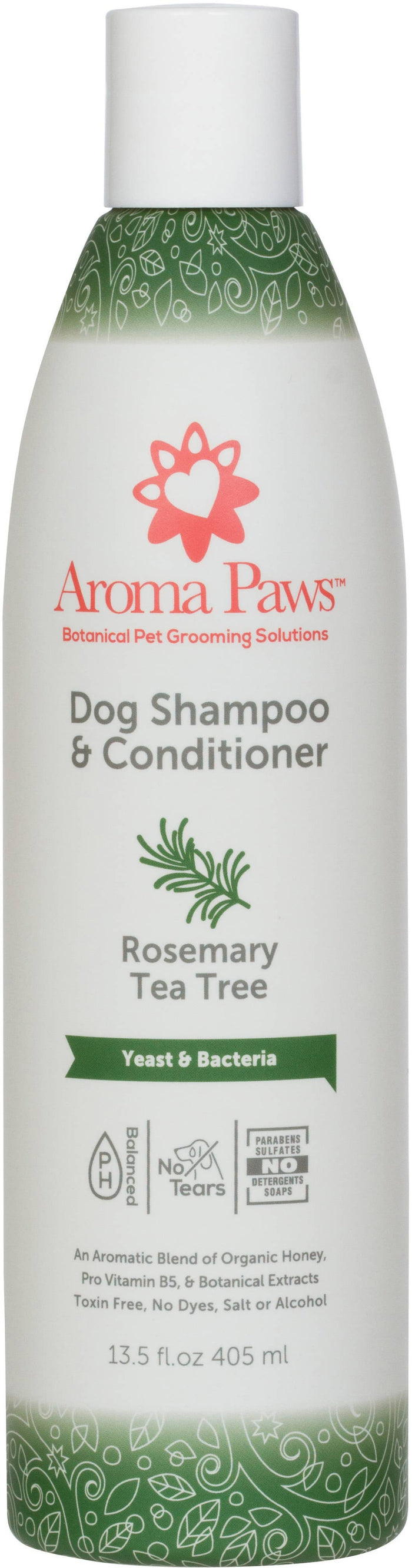 Aroma Paws - 13.5 Oz. Shampoo Rosemary Tea Tree - Dog.Dog.Cat.