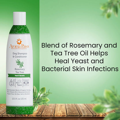 Aroma Paws - 13.5 Oz. Shampoo Rosemary Tea Tree - Dog.Dog.Cat.