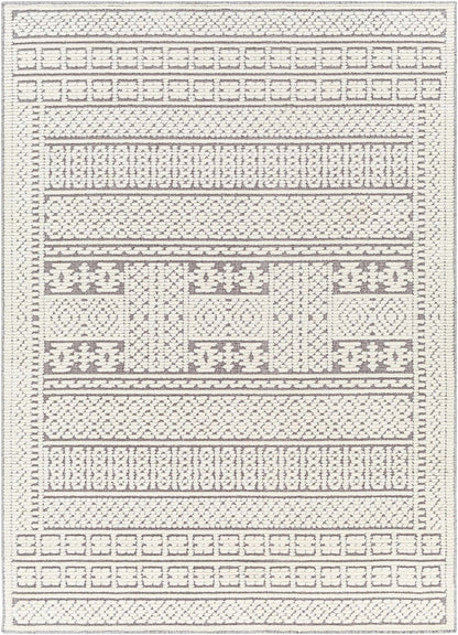 Bahar Cream & Gray Washable Area Rug - Sweet Water Decor - Rugs