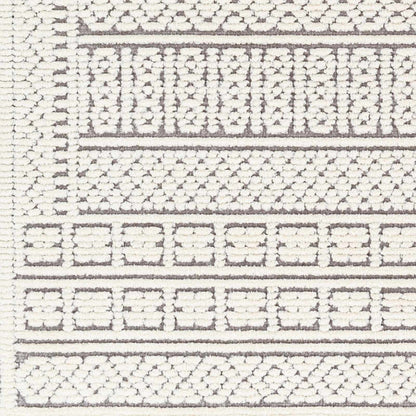 Bahar Cream & Gray Washable Area Rug - Sweet Water Decor - Rugs