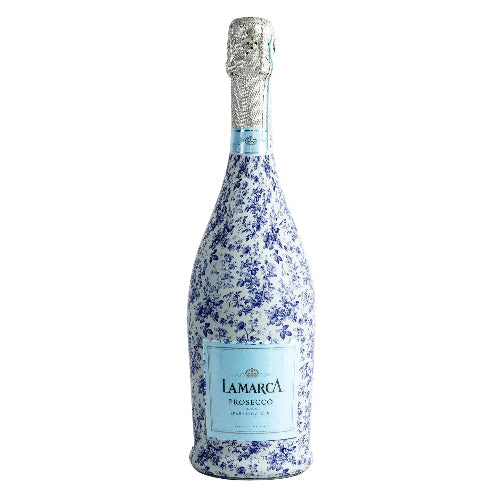 Beau Bottles Beau Bottles Grandmillenial Blue Floral - Prosecco Collection